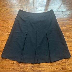 Anne Klein Classic Black A-Line Plated Skirt Size 8